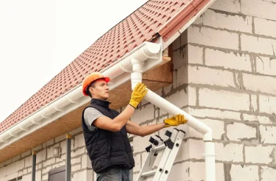 Pose et remplacement de gouttières à Venère